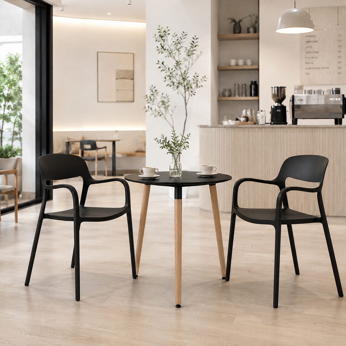 Bàn cafe tròn hiện đại