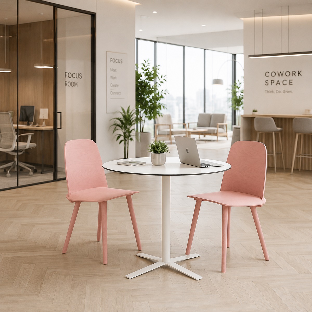 Bàn ghế tiếp khách Coworking hiện đại