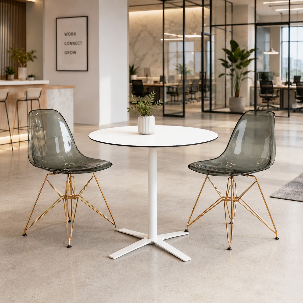 Ghế Cafe Nhựa Trong Hiện Đại