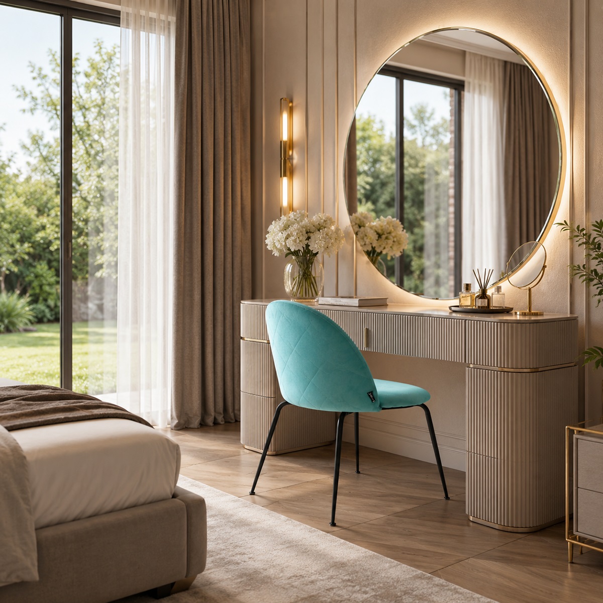 Ghế bàn trang điểm hiện đại
