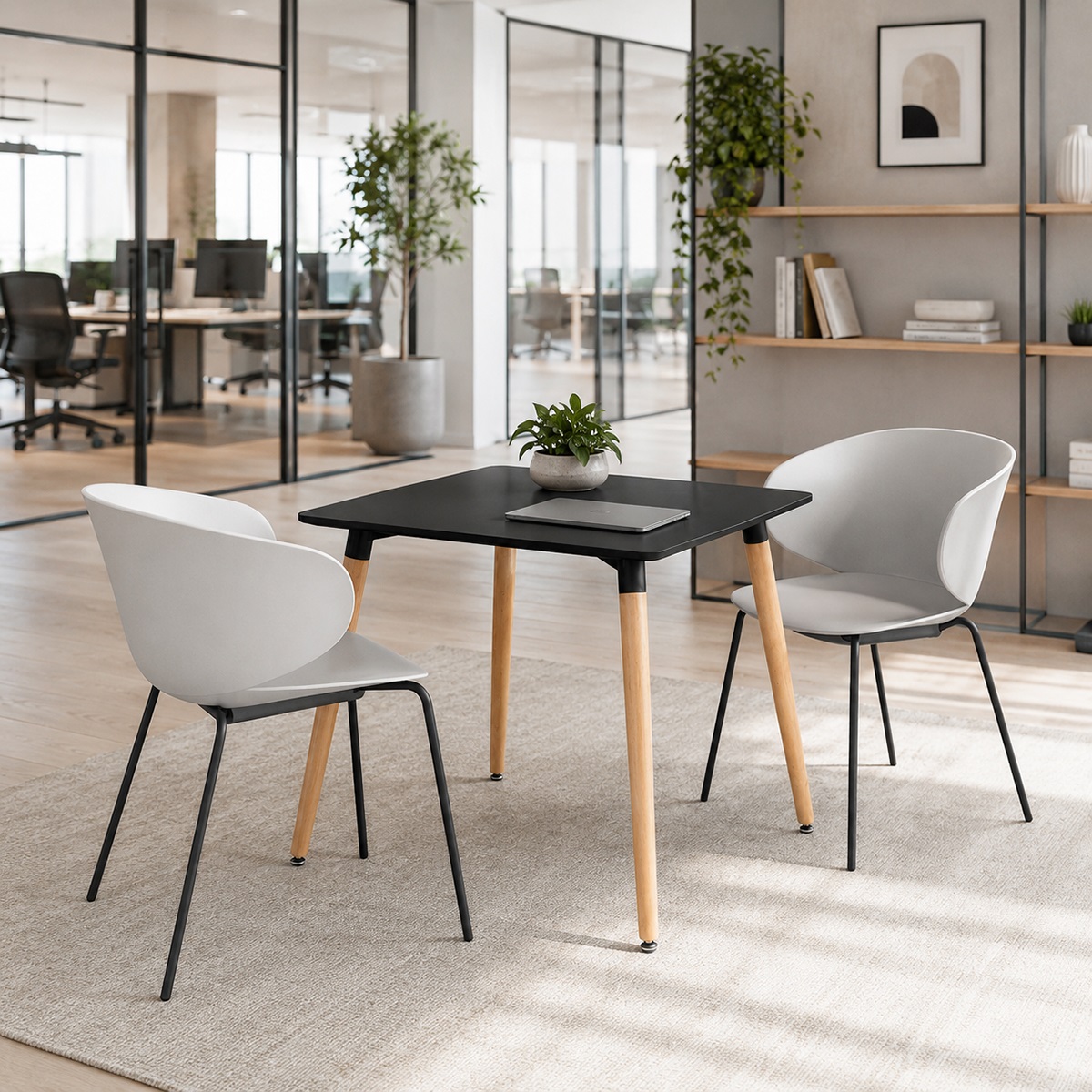 Bàn Cafe Vuông Eames 80 ST-WT023
