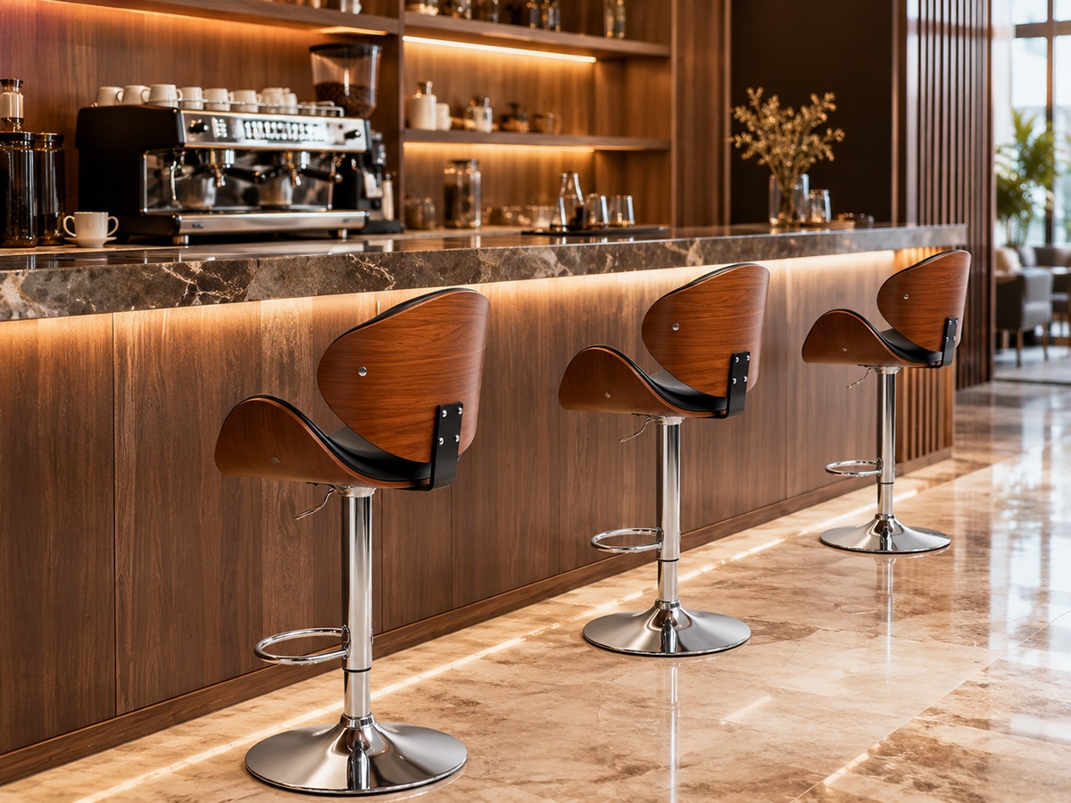 Ghế bar cafe chân xoay sang trọng