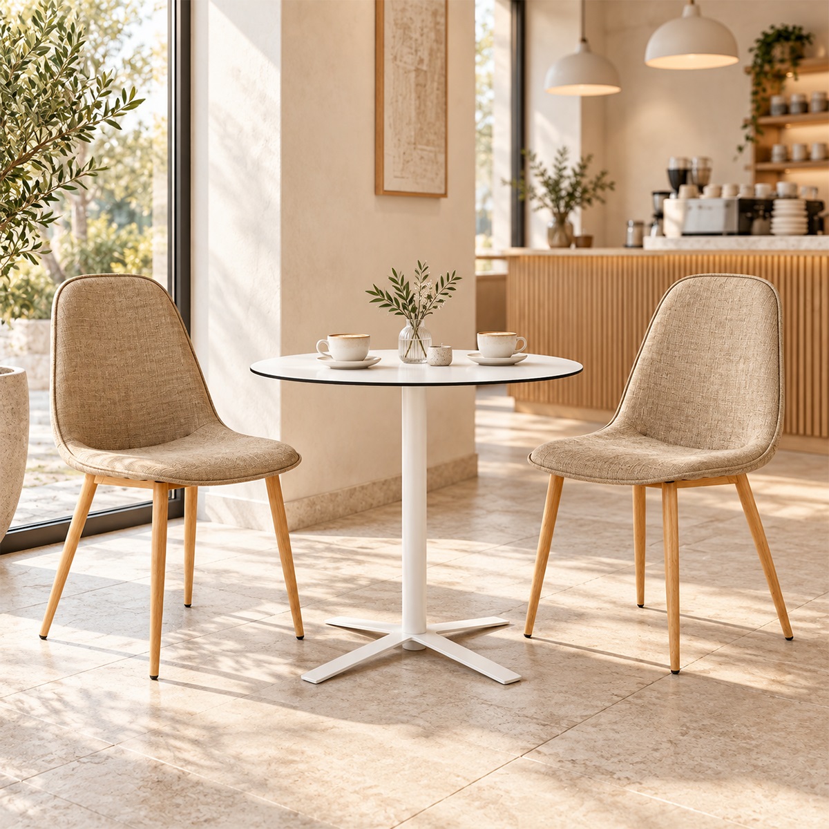 Ghế Cafe Nệm Da Chân Sắt MD-WC207