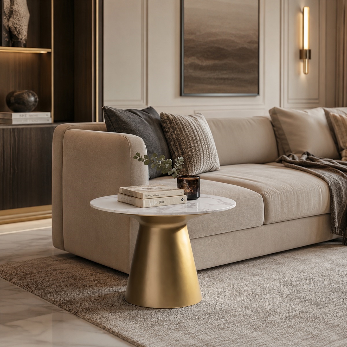 Bàn trà sofa tròn hiện đại Win Chair