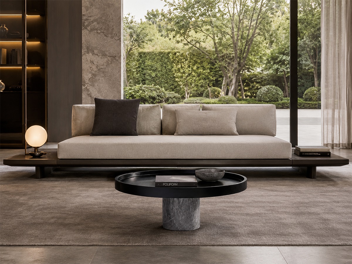 Bàn Trà Sofa Tròn Sang Trọng
