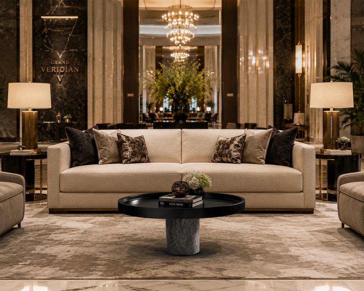 Bàn Trà Sofa Tròn Sang Trọng