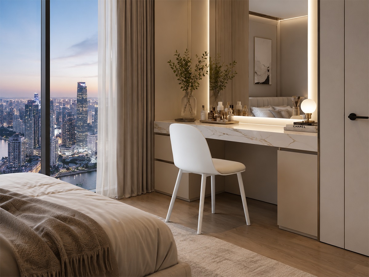 Ghế bàn trang điểm nhỏ gọn