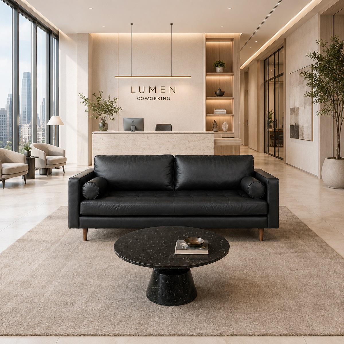 Sofa Băng Da Cao Cấp 2 Chỗ