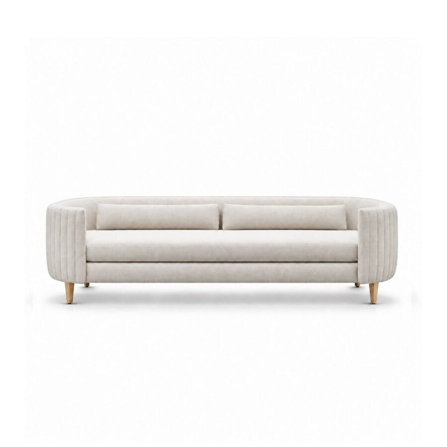Sofa Băng Nệm Vải Chân Sắt Hiện Đại FM-WC939