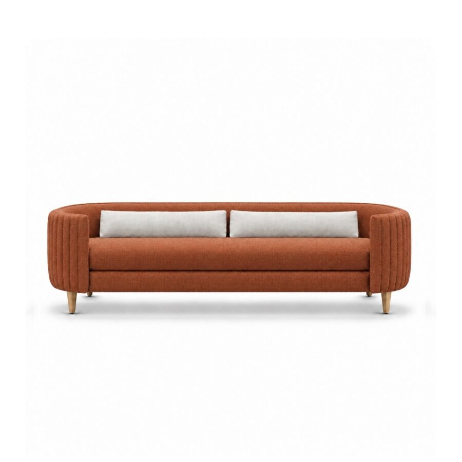 Sofa Băng Nệm Vải Chân Sắt Hiện Đại FM-WC939