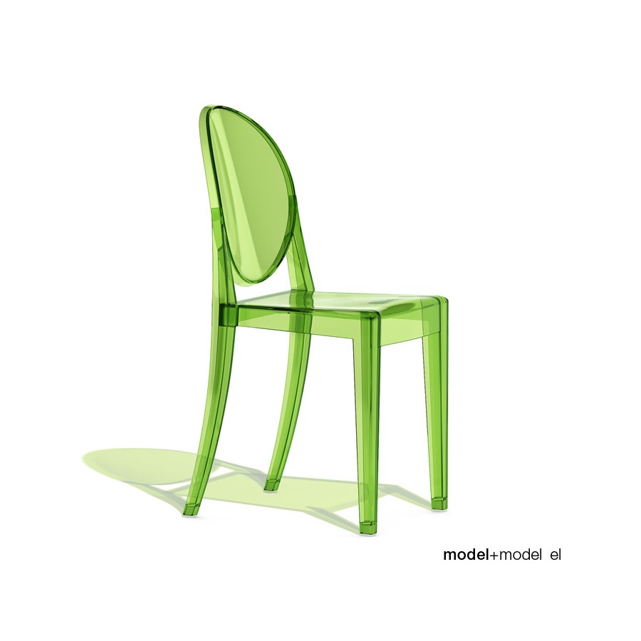 3D Model Ghế Nhựa Trong Victoria Ghost