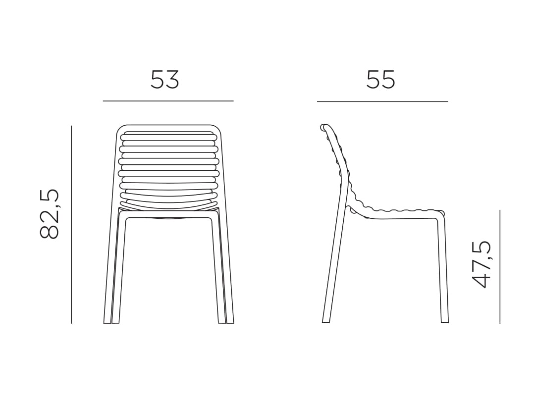 Ghế Nhựa Cao Cấp Doga Bistrot ND-WC177