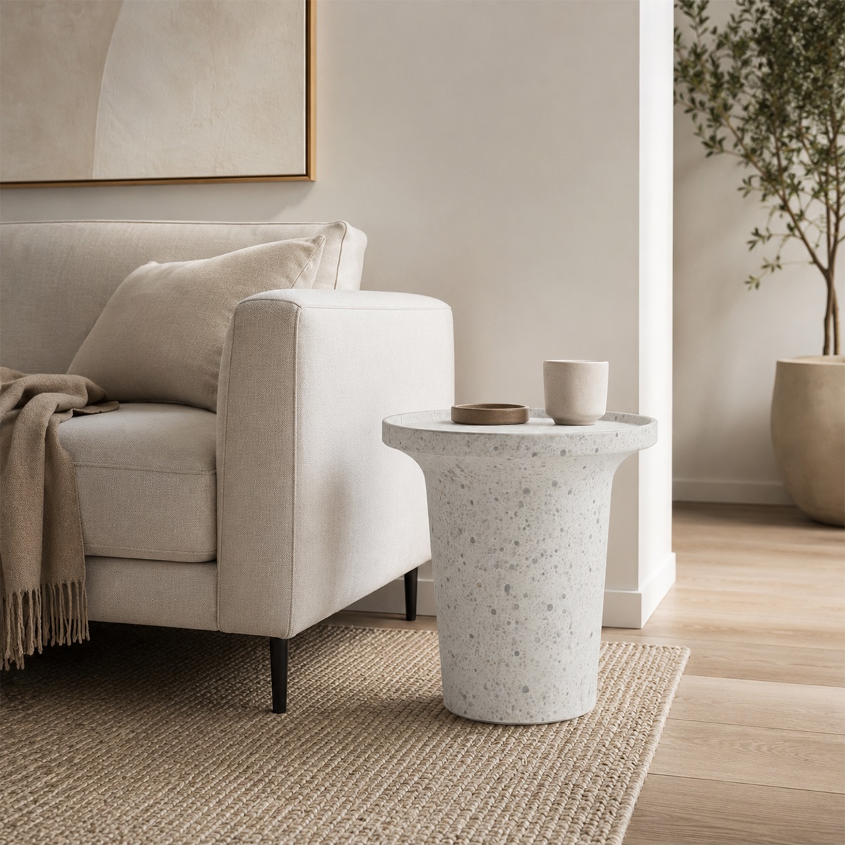 Bàn Trà Sofa Tròn Hiện Đại