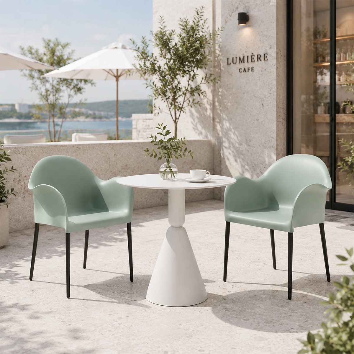 Ghế cafe ngoài trời hiện đại
