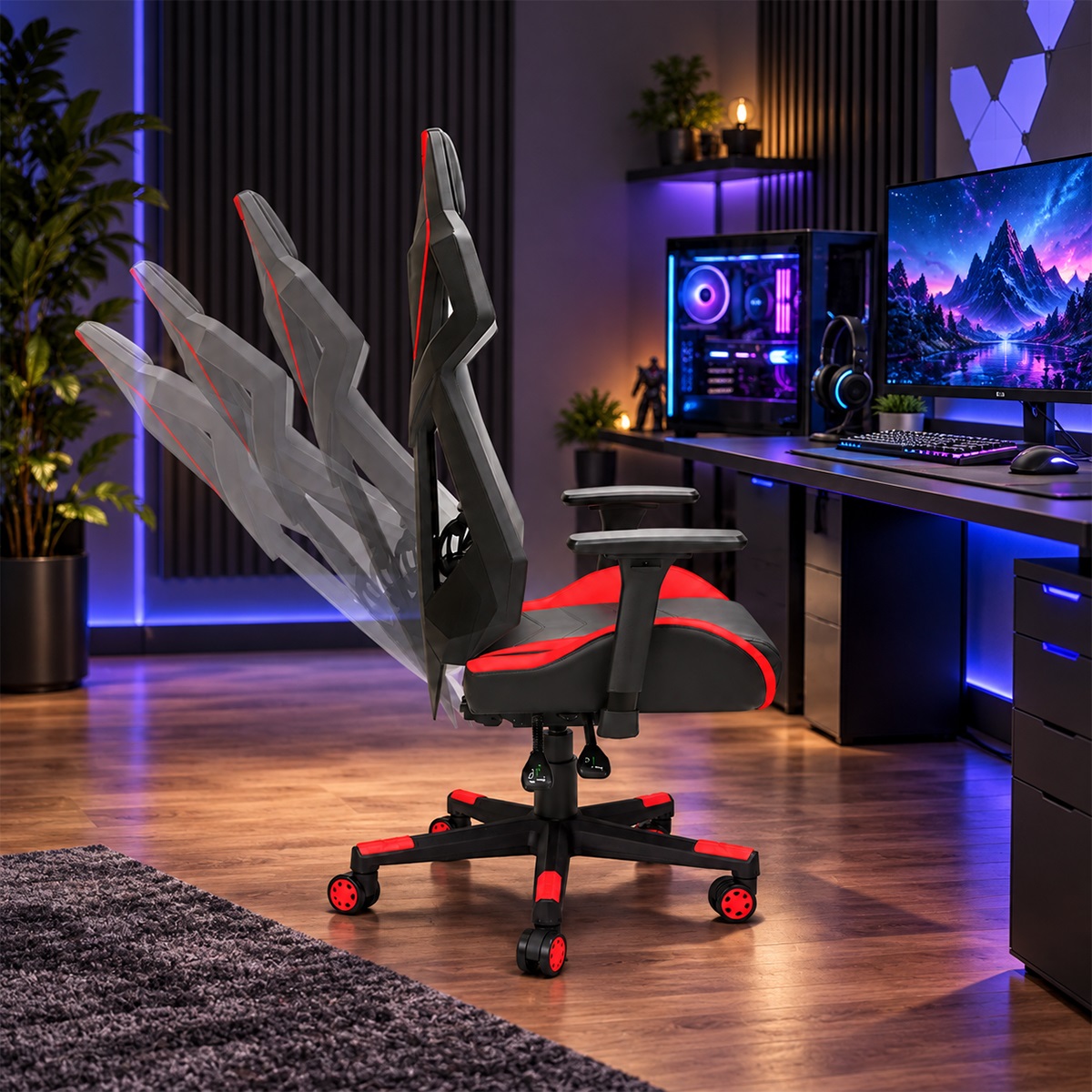 Ghế Gaming Công Thái Học Ngã Lưng RPB-WC379