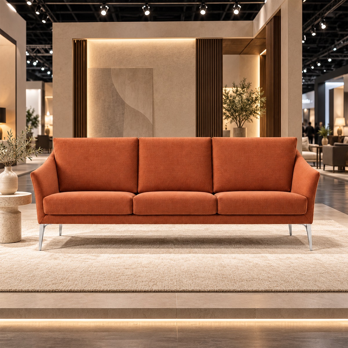 Sofa Băng 3 Chỗ Nệm Vải Hiện Đại SG-WC373