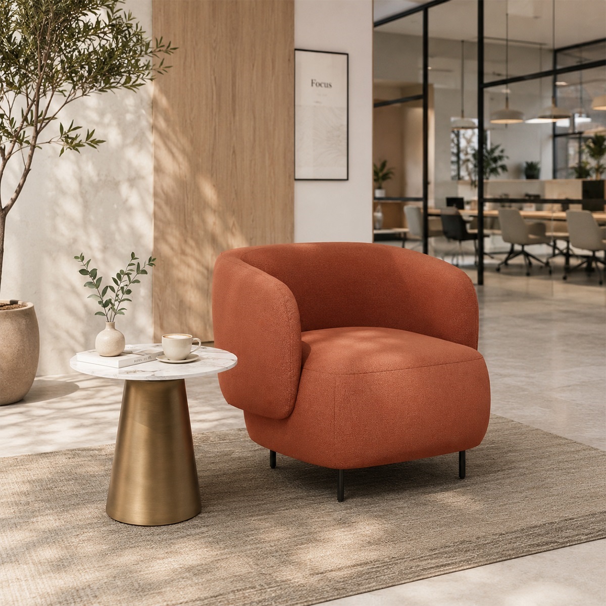 Bàn góc sofa sang trọng