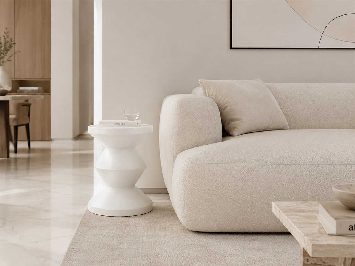Bàn Góc Sofa Tròn Hiện Đại