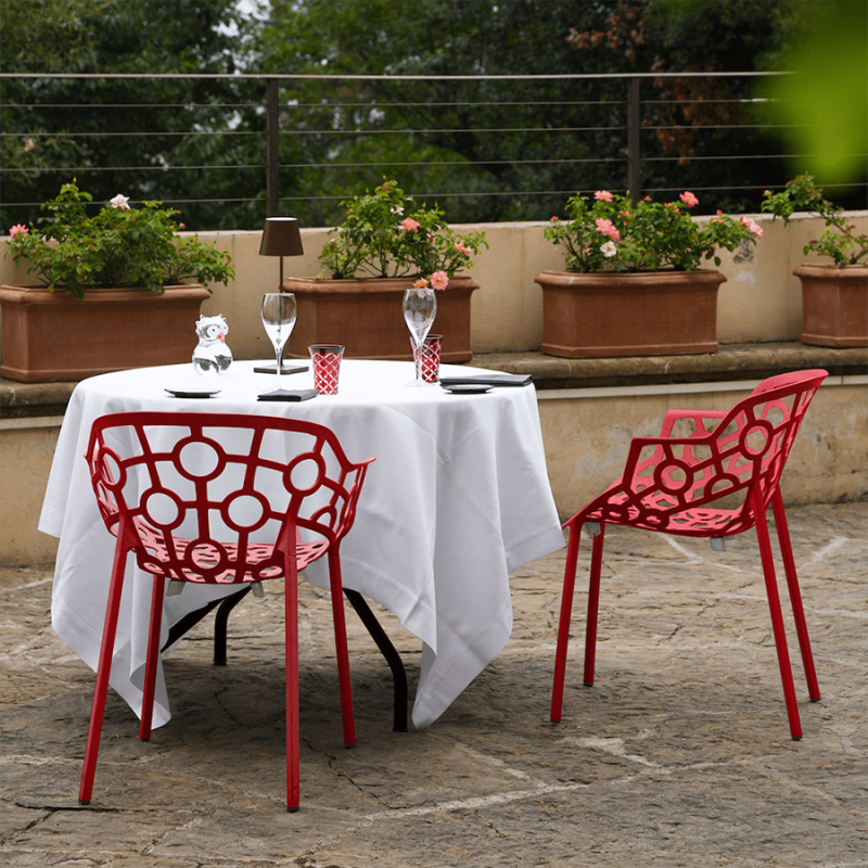 Bàn ghế nhôm đúc sân vườn cao cấp polo