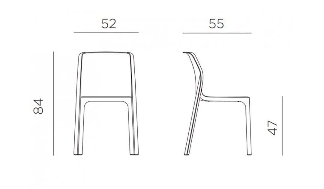 Kích thước ghế cae nhựa