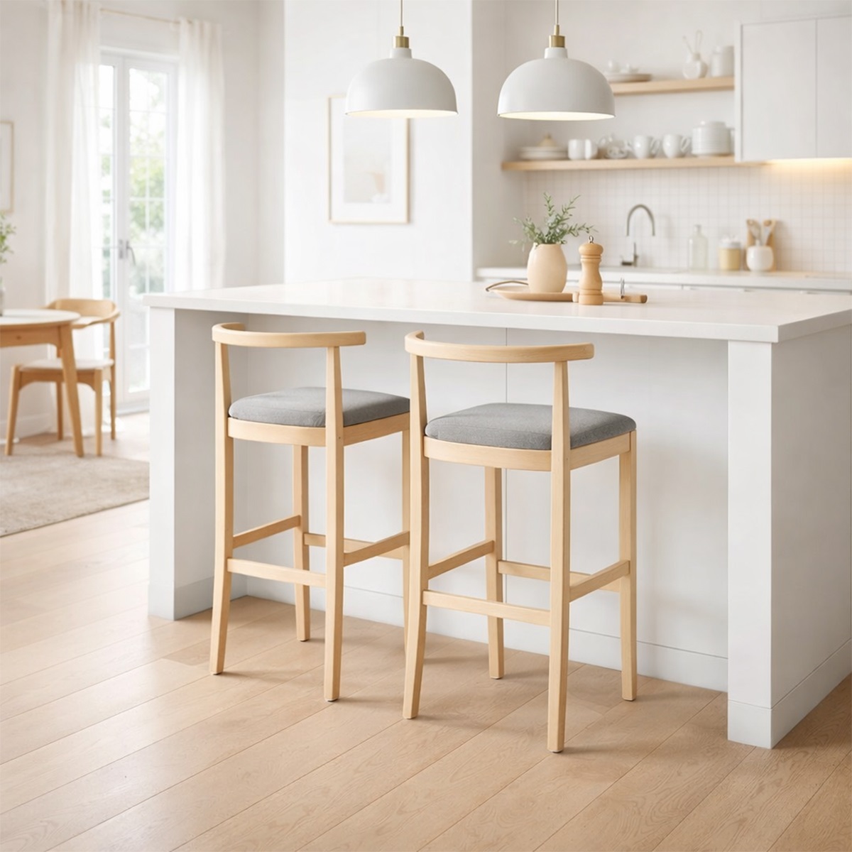 Ghế quầy bar gỗ