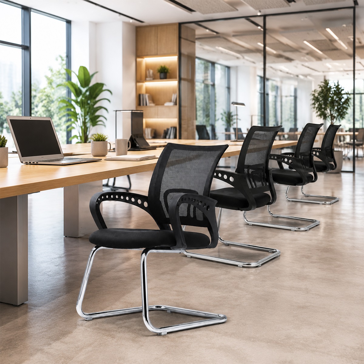 Ghế Văn Phòng Chân Quỳ Lưng Lưới RPB-GVP224