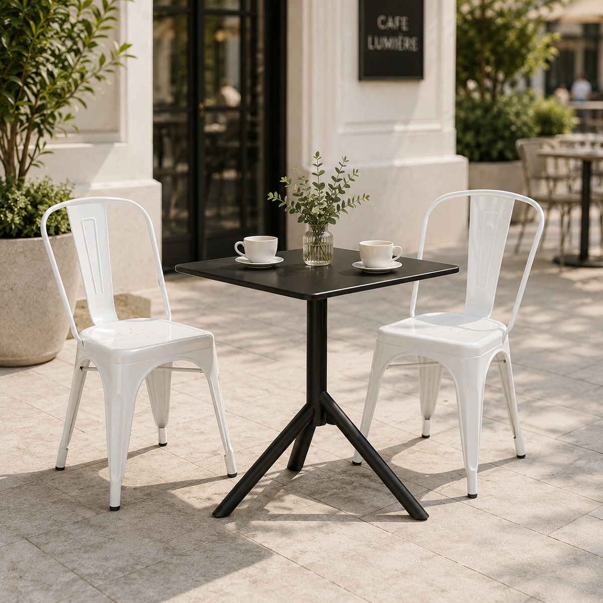 Ghế cafe sắt ngoài trời