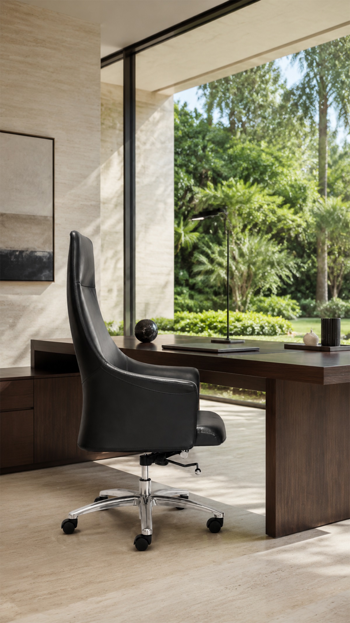 Ghế làm việc nệm da sang trọng Win Chair