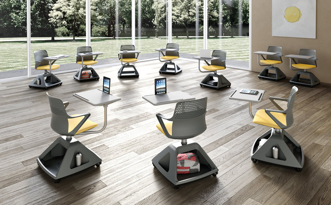 Ghế Training Liền Bàn Có Bánh Xe RPB-WC713 Ghế Training Liền Bàn Có Bánh Xe RPB-WC713