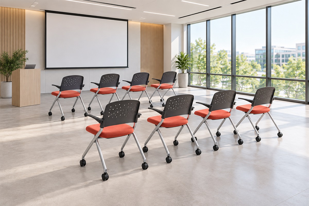 Ghế Training Gấp Gọn Có Bánh Xe RPB-WC715