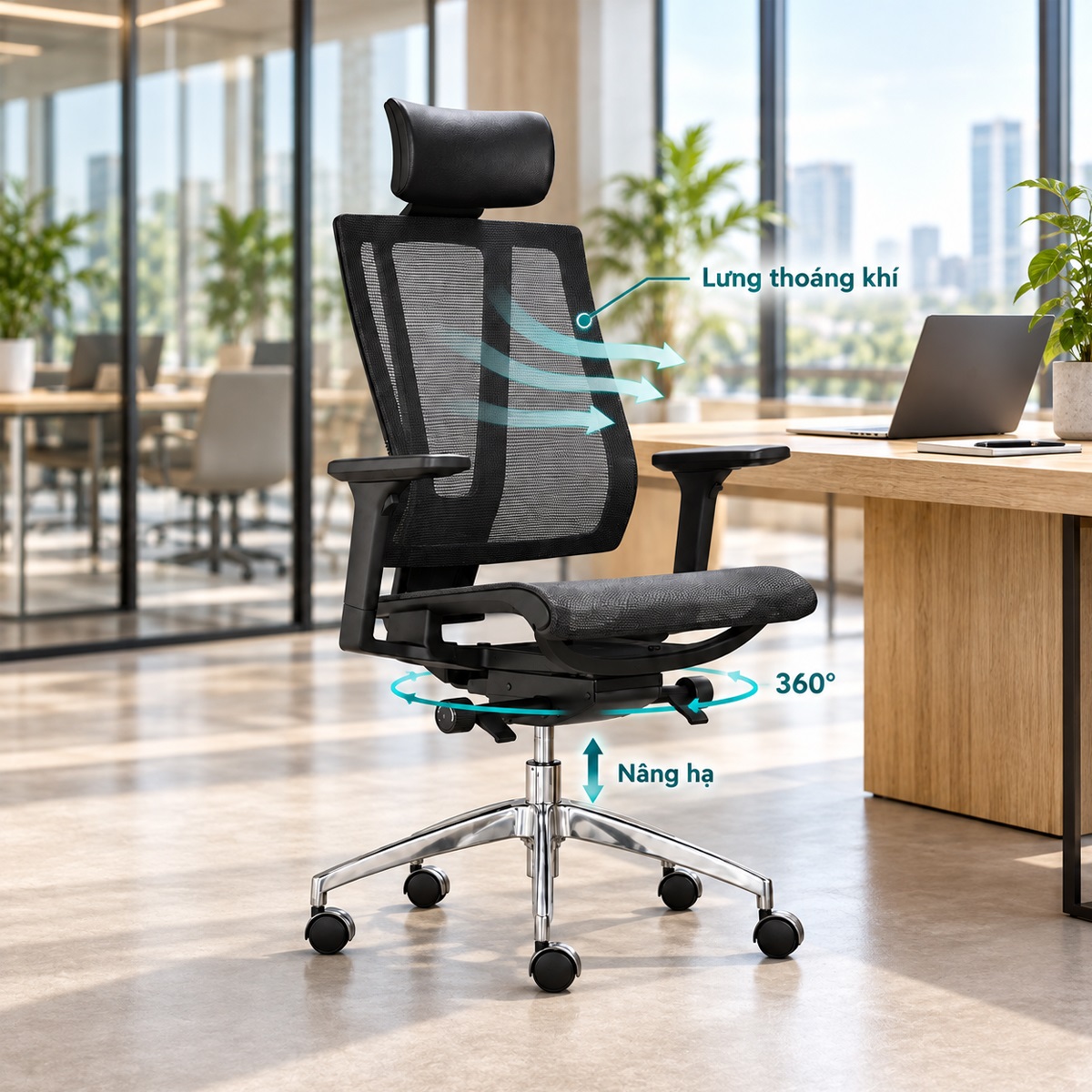 Ghế Văn Phòng Công Thái Học RPB-WC1263