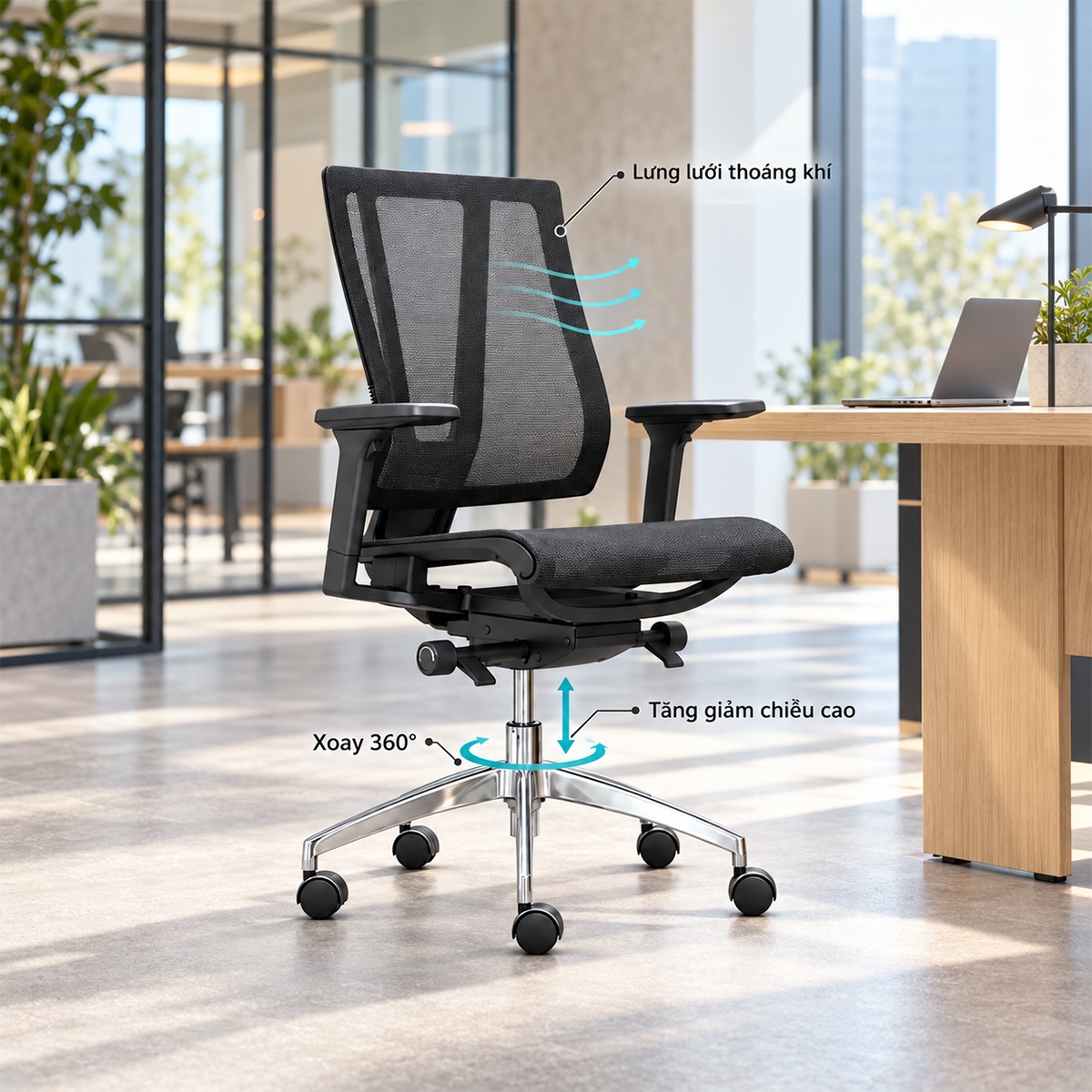 Ghế Văn Phòng Công Thái Học RPB-WC1264