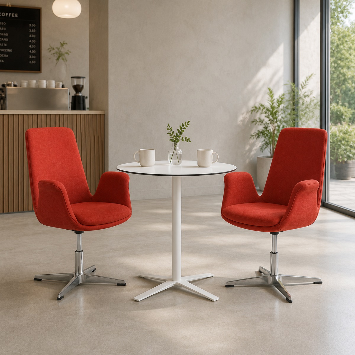 Ghế Cafe Chân Xoay Hiện Đại