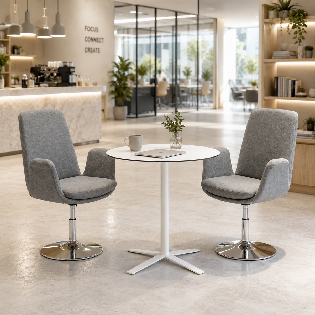 Ghế Cafe Chân Xoay Hiện Đại