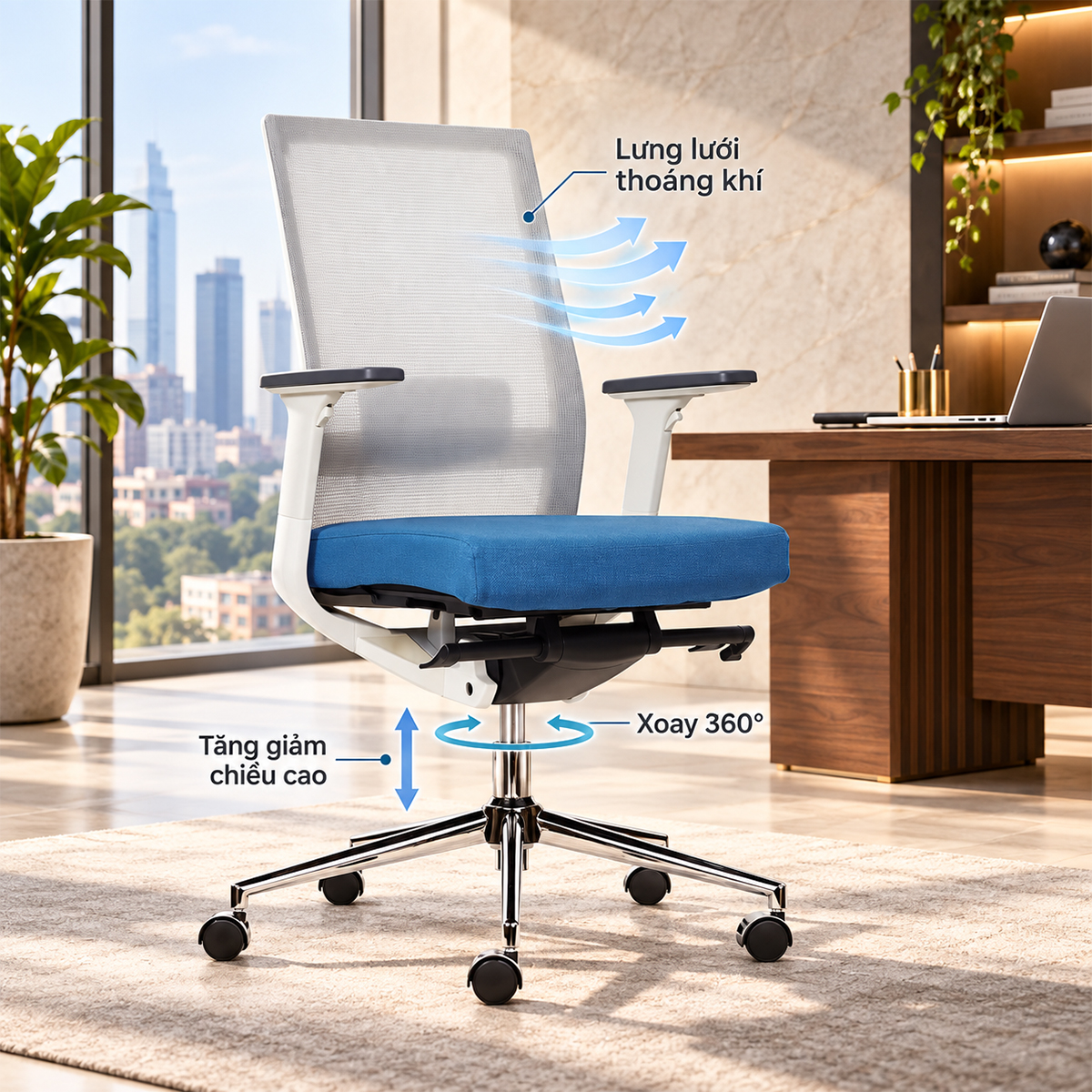 Ghế Văn Phòng Cao Cấp RPB-WC1004