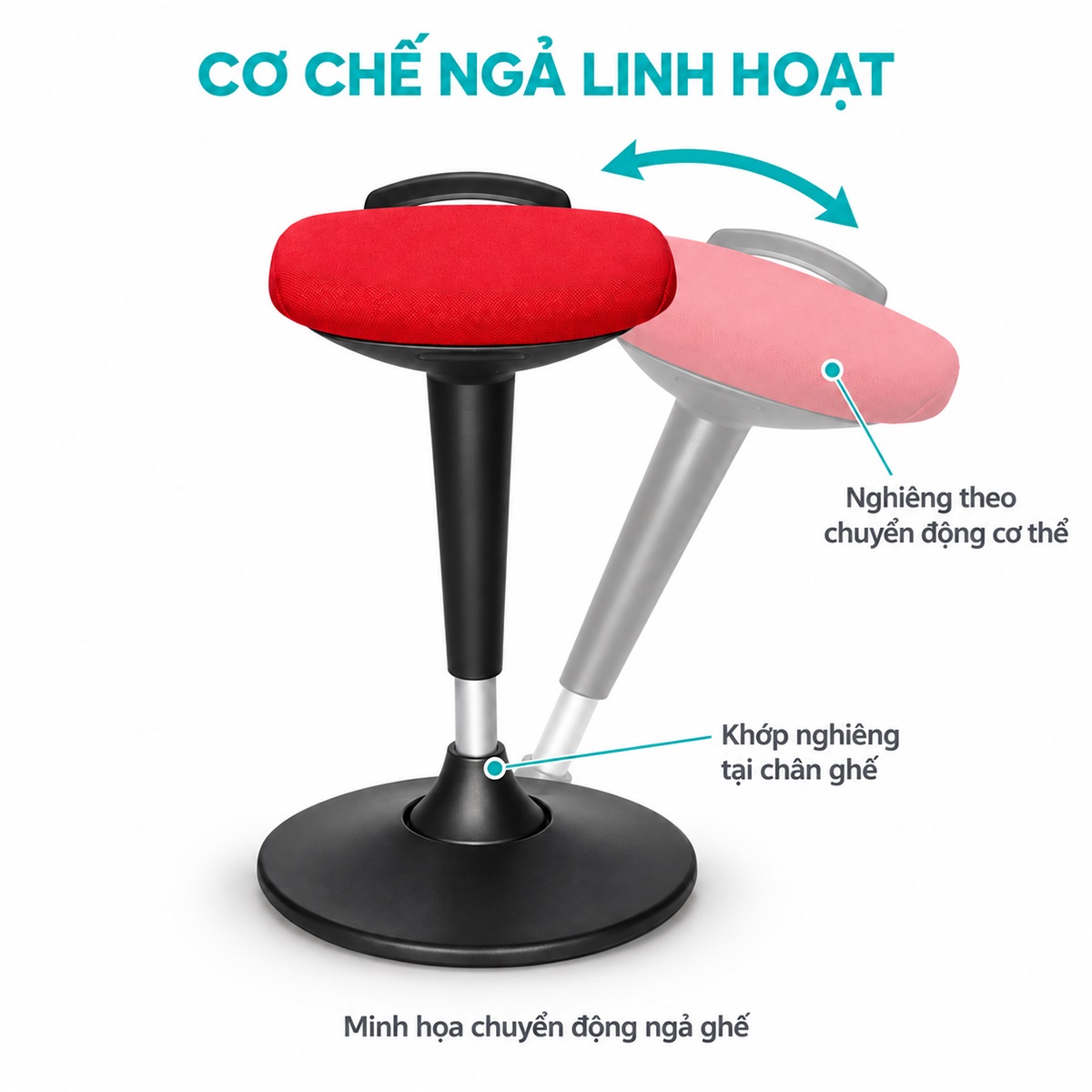 Ghế Đôn Nâng Hạ Tự Cân Bằng Swing RPB-WC424