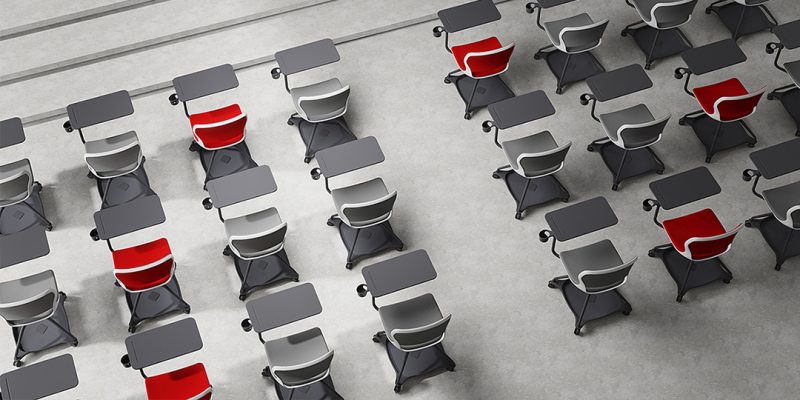 Ghế đào tạo có bàn