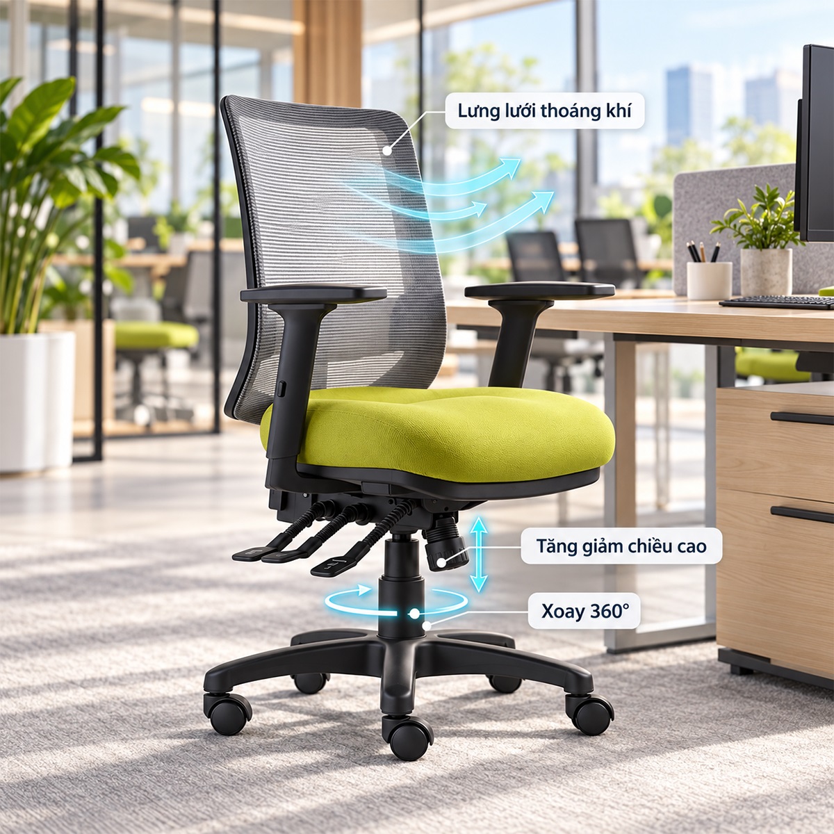 Ghế Văn Phòng Công Thái Học RPB-WC413
