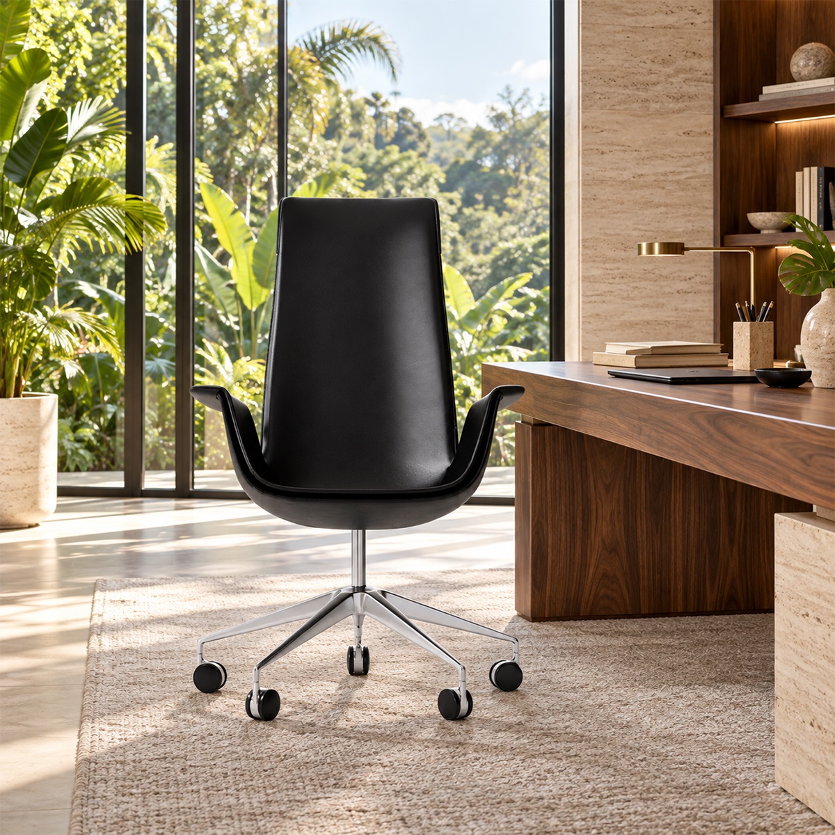 Ghế Văn Phòng Nệm Da Hiện Đại OS-WC1317