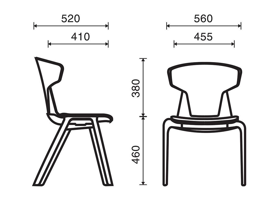 Ghế Cafe Nhựa Xếp Chồng Hiện Đại RPB-WC1310