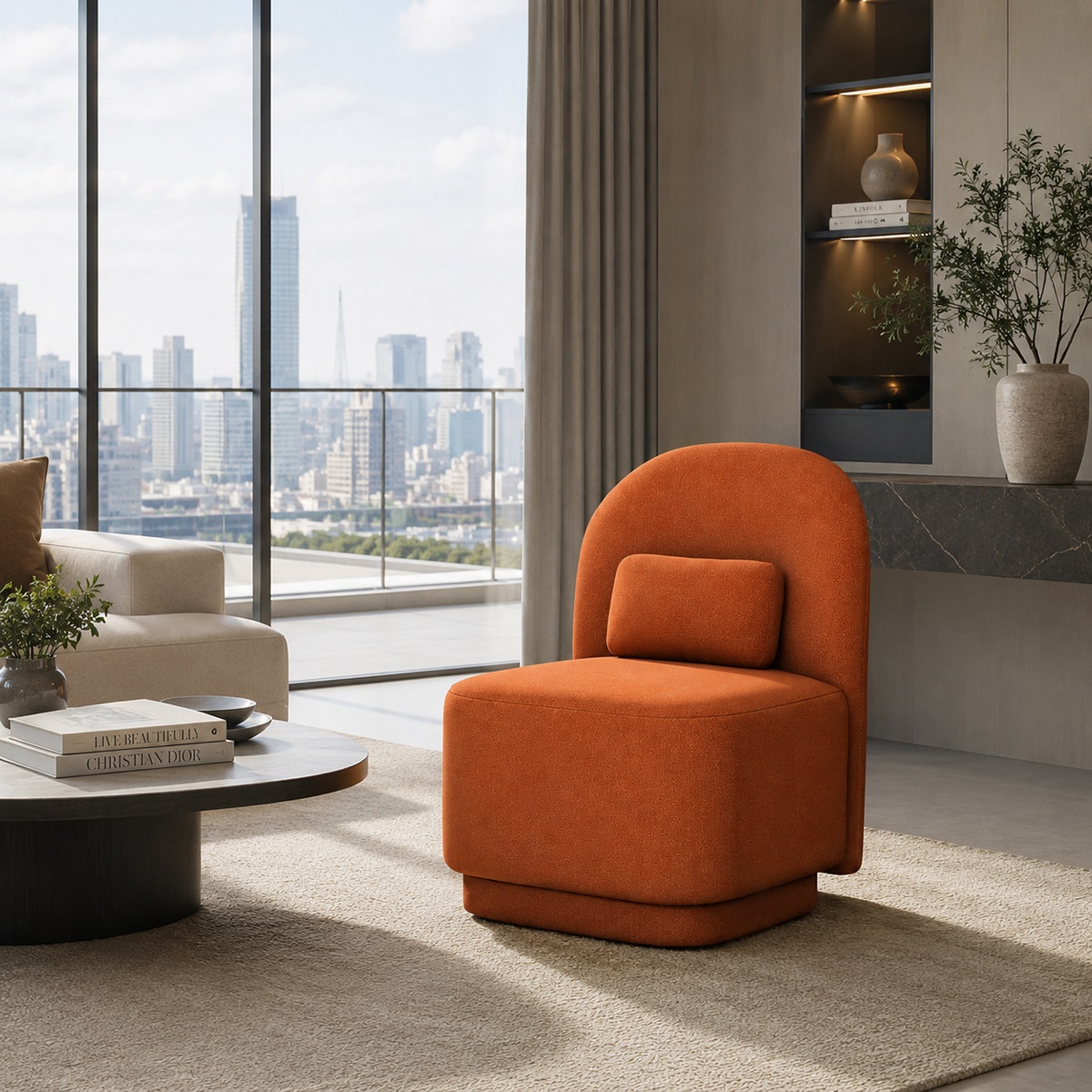 Ghế sofa đơn phòng khách hiện đại