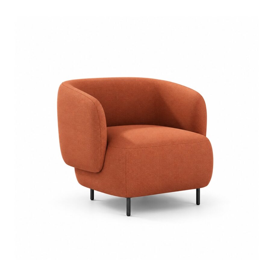 Ghế Armchair Nệm Vải Chân Sắt FM-WC804