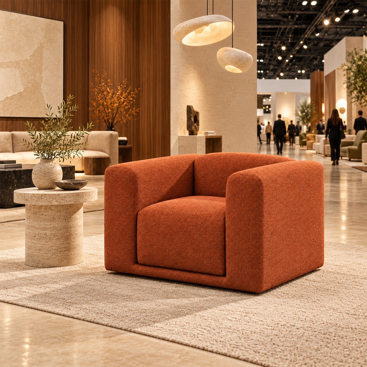 Ghế Sofa Đơn Nệm Vải Hiện Đại FM-WC838