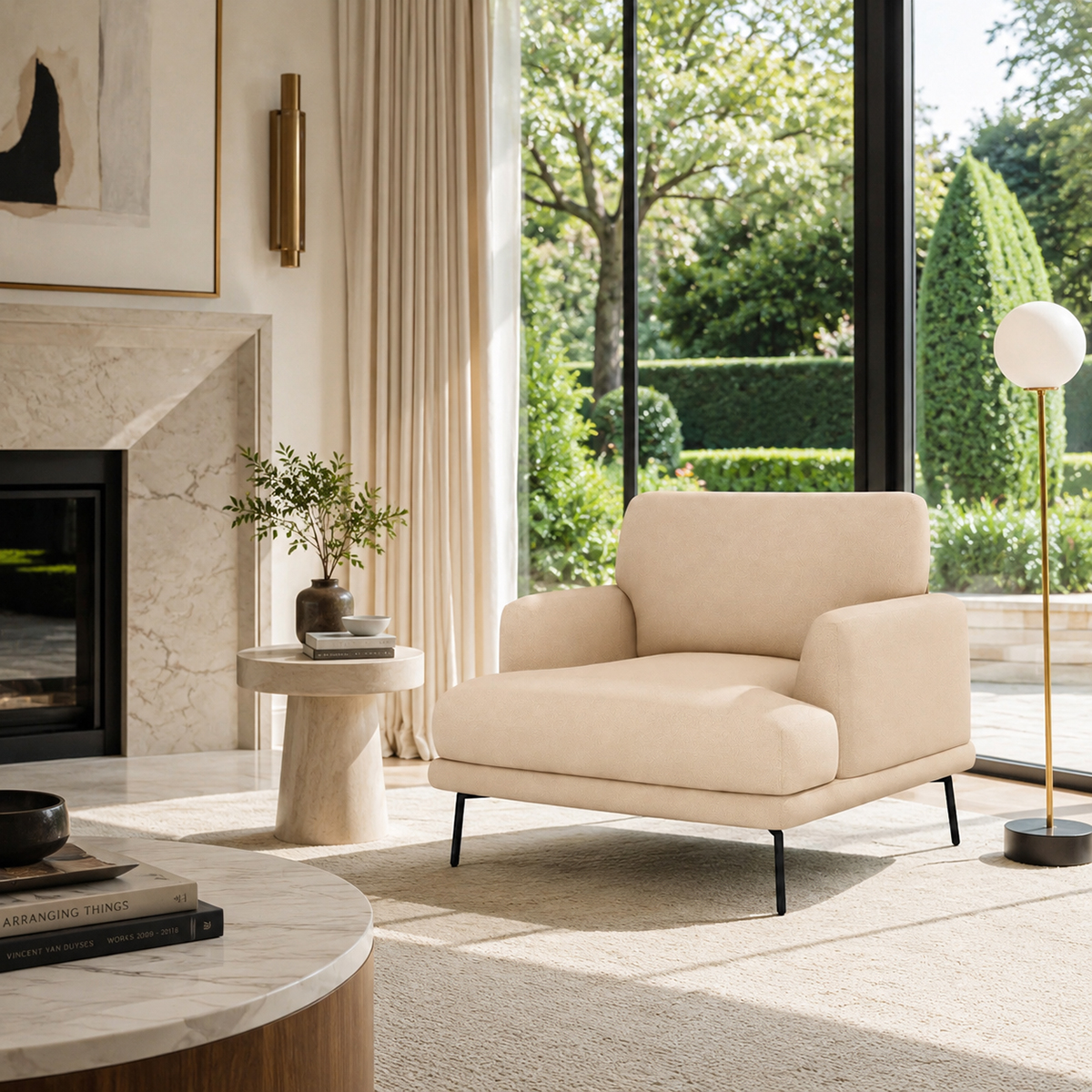 Ghế sofa đơn phòng khách hiện đại