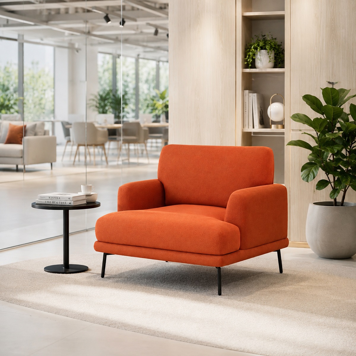 Ghế sofa đơn tiếp khách văn phòng