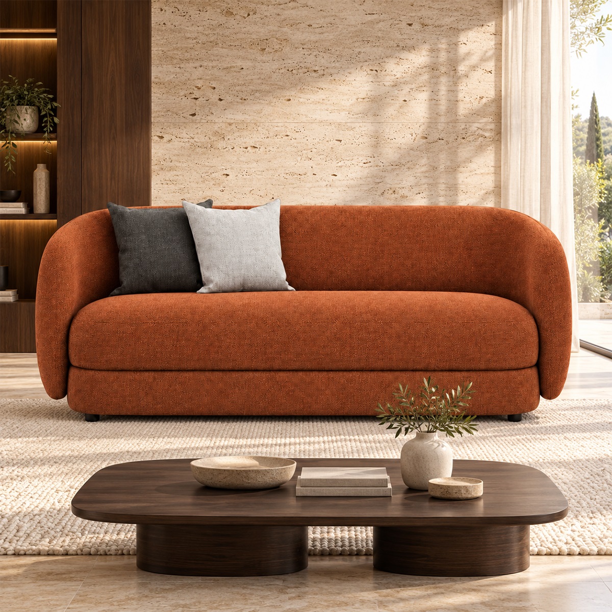 Sofa Băng 2 Chỗ Nệm Vải Hiện Đại FM-WC859