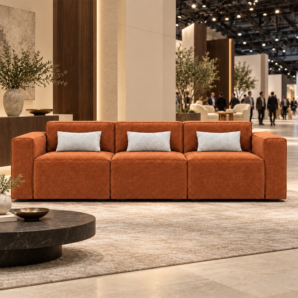 Sofa Băng 3 Chỗ Vải Nỉ Hiện Đại FM-WC770