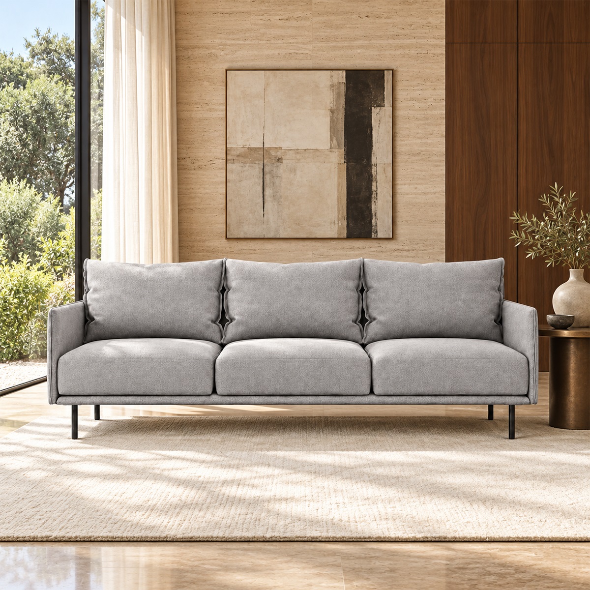 Sofa Băng Vải Nỉ Hiện Đại FM-WC855