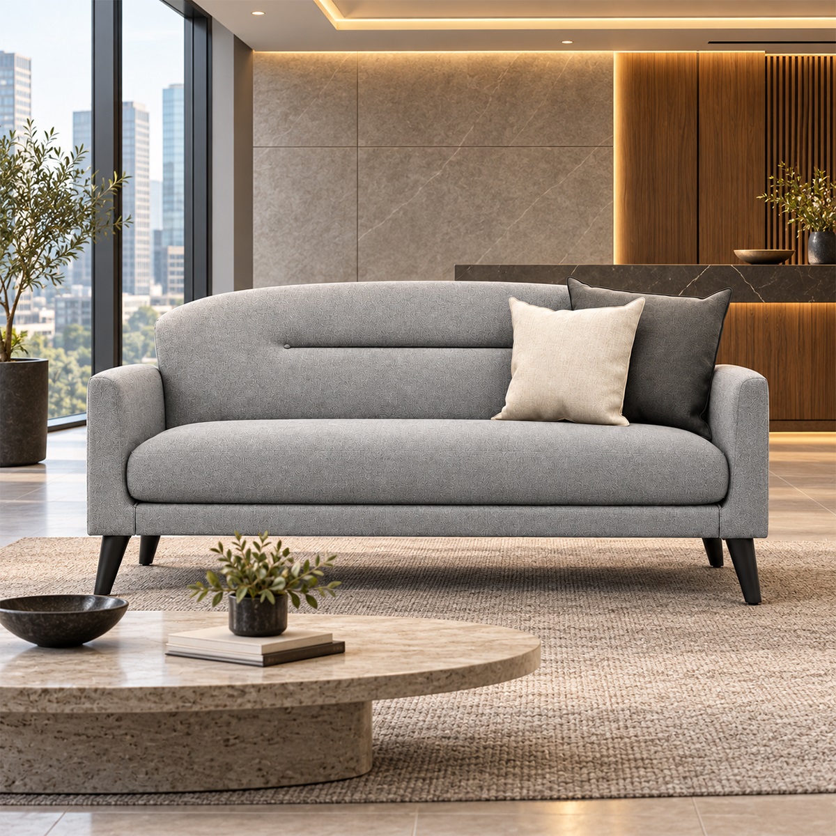 Sofa băng văn phòng 2 chỗ hiện đại