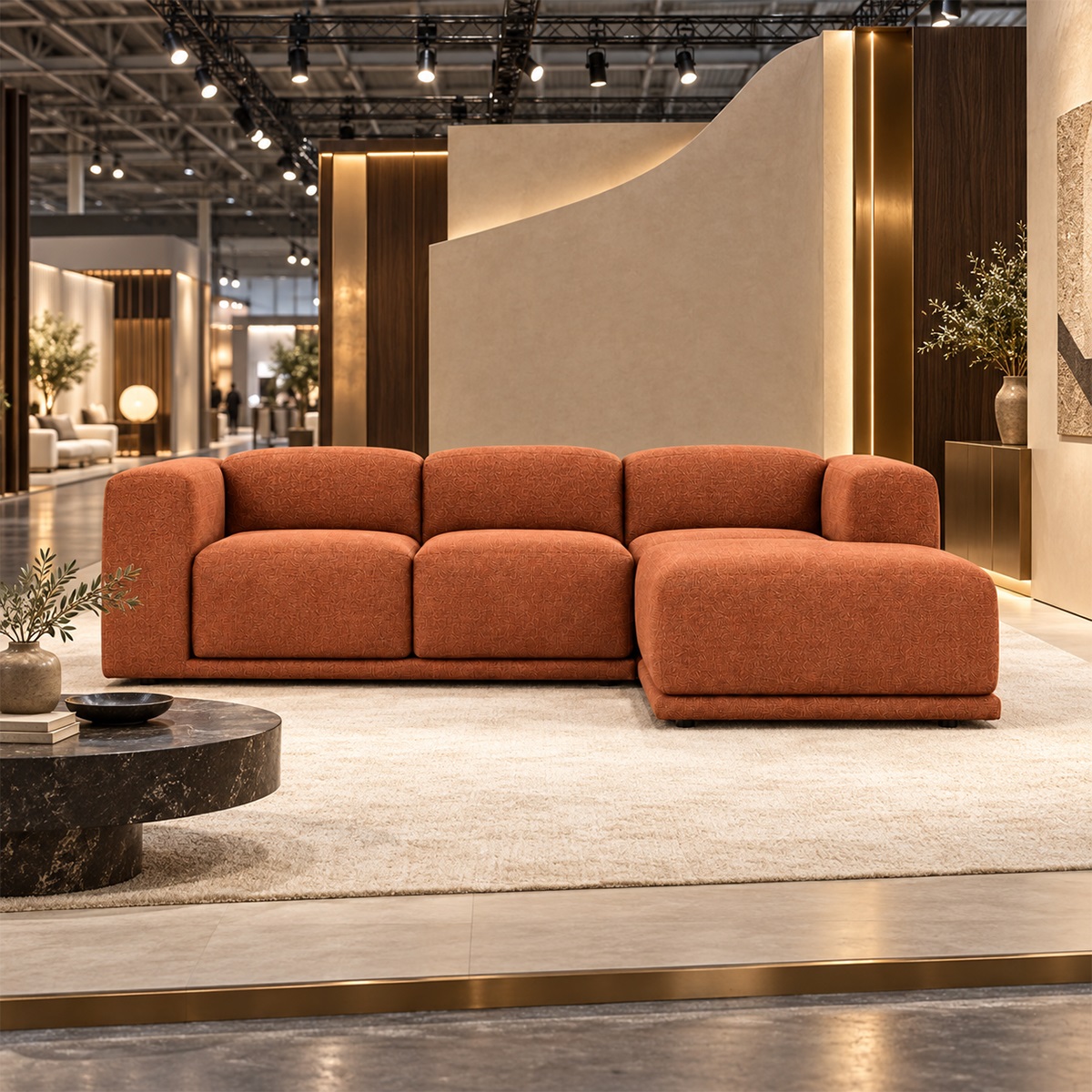 Sofa Góc Vải Nỉ Hiện Đại FM-WC837